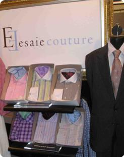 Men's dress shirts at Esaie Couture